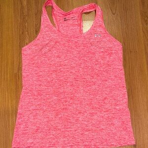 Under Armour Women's Heathered Pink Tank Top
